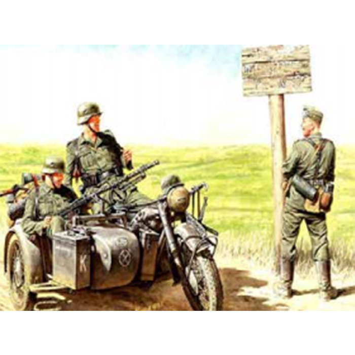 MASTER BOX 1/35 figure Alman Motorsikletçileri, 1940-1943 (Motorsiklet Dahildir)